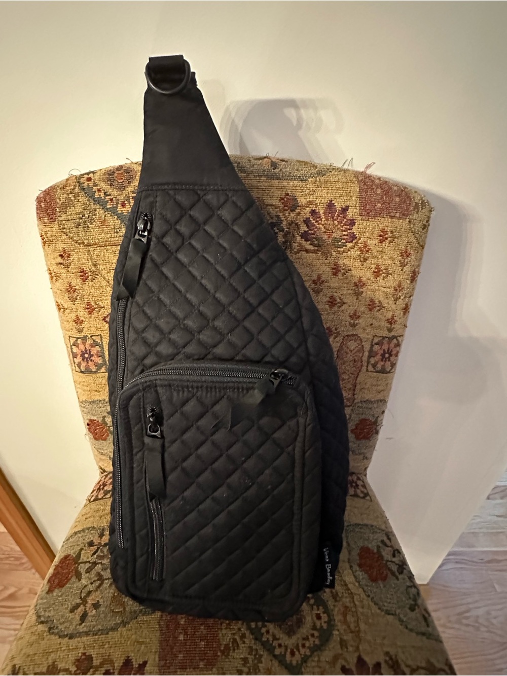 Vera Bradley Quilted Sling Bag - Black - Picture 6 of 13